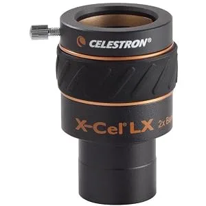Celestron 93529 X-Cel LX 1.25-Inch 2x Barlow Lens (Black) 2x - 1.25" - X-Cel LX Barlow Lens Lens - product information 1