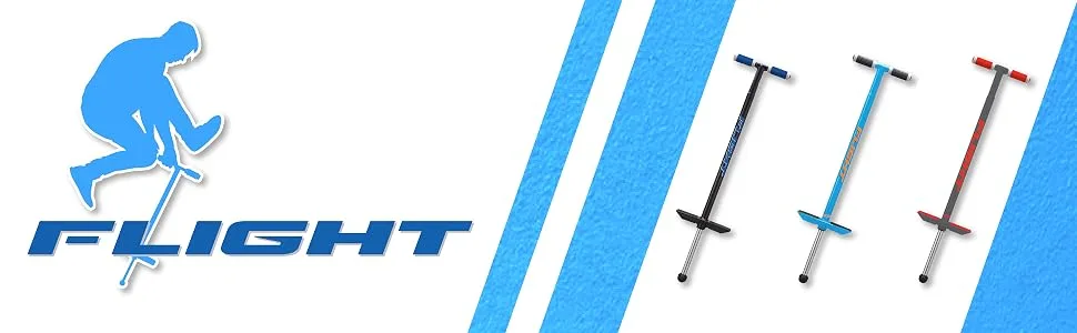 NSG Flight Premium Perfomance Pogo Stick - Ages 9 and Up - 80-180 Pounds Blue - Flight