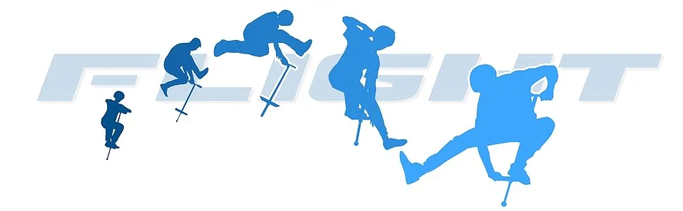 NSG Flight Premium Perfomance Pogo Stick - Ages 9 and Up - 80-180 Pounds Blue - Flight