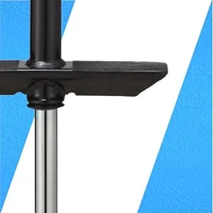 NSG Flight Premium Perfomance Pogo Stick - Ages 9 and Up - 80-180 Pounds Blue - footplate