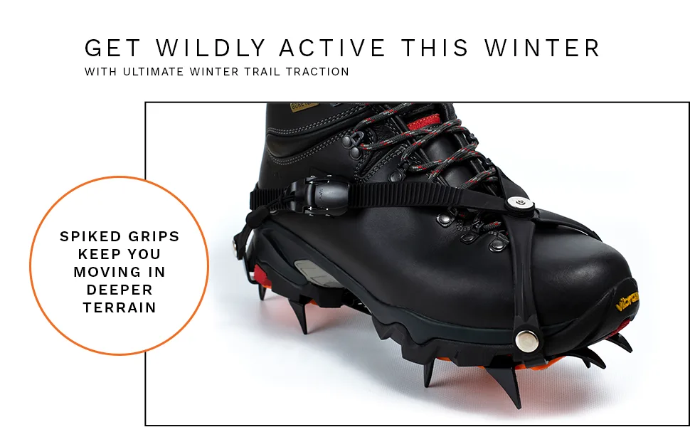 Hillsound Trail Crampon Pro I Ice Cleat Traction System for Off Trail & Backcountry Hiking Regular - hillsound