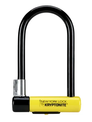 Kryptonite New-U New York Standard Heavy Duty Bicycle U Lock Bike Lock BLACK/YELLOW, 10 - product information 1