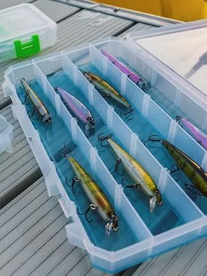 Lure Lock LL2L5-3101 LL2 Locker Pack w/Tak Logic Liner (1) LL2-Locker and (5) LL2-3101 - clear tackle box with dividers, 2 tray tackle box, fishing toolbox, Tackle box, complete tackle box
