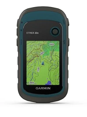 Garmin 010-02256-00 eTrex 22x, Rugged Handheld GPS Navigator, Black/Navy - eTrex 22x