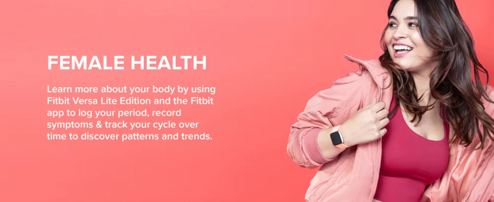 Fitbit Versa Lite White/Silver Aluminum - Female health