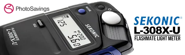 Sekonic L-308X-U Flashmate Light Meter (401-305) with Deluxe case - Sekonic L-308X-U Flashmate Mete