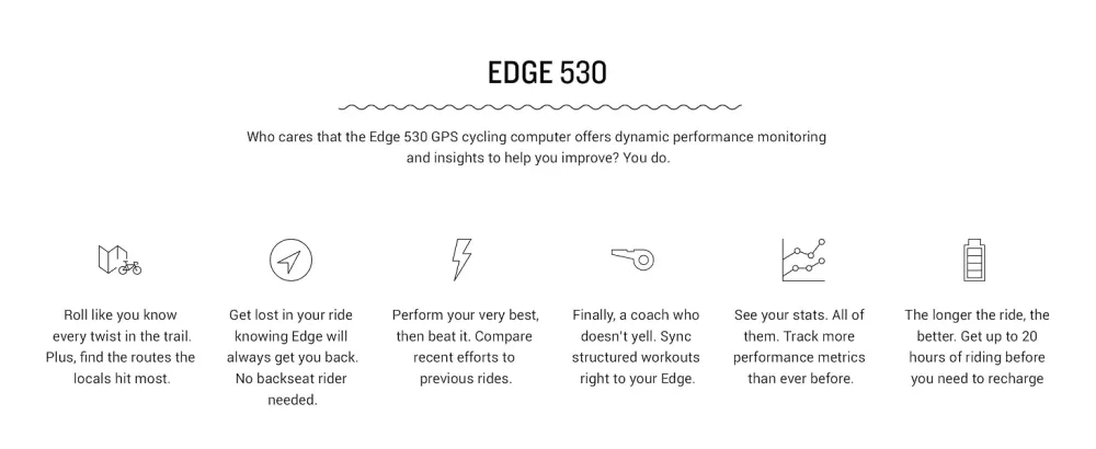 Garmin Edge 530, Performance GPS Cycling/Bike Computer with Mapping, Dynamic Performance Monitoring and Popularity Routing Device Only GPS Bike Computer - Garmin Edge 530