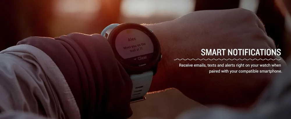 Garmin Forerunner 245 Music, GPS Running Smartwatch with Music and Advanced Dynamics, White White Music GPS Smartwatch - Garmin Forerunner 245 Music