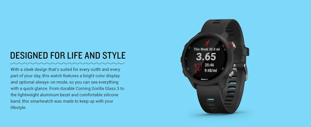 Garmin Forerunner 245 Music, GPS Running Smartwatch with Music and Advanced Dynamics, White White Music GPS Smartwatch - Garmin Forerunner 245 Music