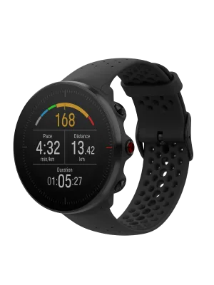 POLAR VANTAGE M Advanced Running & Multisport Watch with GPS and Wrist-based Heart Rate (Lightweight Design & Latest Technology), Black, M-L - vantage m; polar vantage m; garmin; fitbit; activity tracker; running watch; HRM watch; Black Watch
