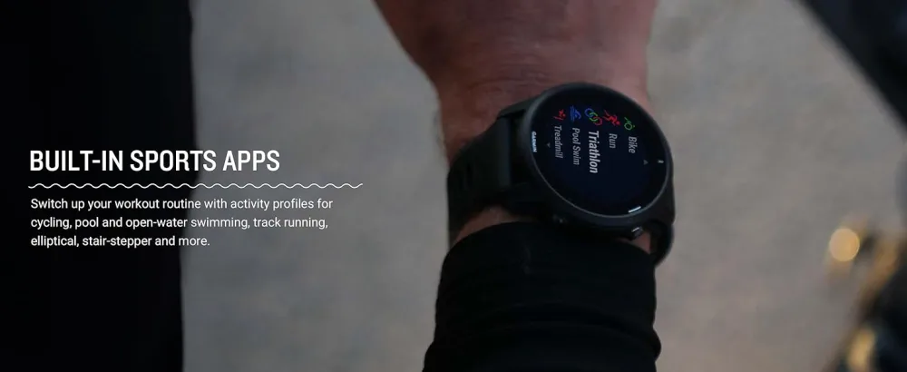 Garmin 010-02063-00 Forerunner 945, Premium GPS Running/Triathlon Smartwatch with Music, Black Black Smartwatch - Garmin Forerunner 945