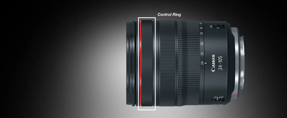 Canon RF 24-105mm f/4L IS USM Lens, Black - 2963C002 - Control Ring