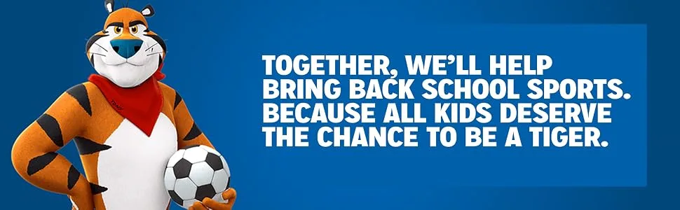 Kellogg's Frosted Flakes Cold Breakfast Cereal Cup, 8 Vitamins and Minerals, Kids Snacks, Original, 2.1oz Cup (1 Cup) - Together we can bring back school sports to give kids skills that help them succeed