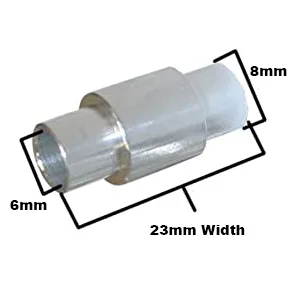 Dime Bag Hardware Inline Axle Aluminum Speed Spacer 8-Pack Spacers for 6mm Axles Roller - Speed Spacer for Inline Wheels