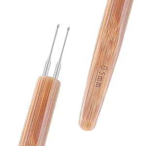 6PCS Dreadlock Crochet Needle for Dreadlocks 0.5mm, Durable Dreadlock Crochet Hooks for Hair with Interlocking Tool, Excellent for Maintaining Real Dread Loc - Dreadlock Crochet Needle