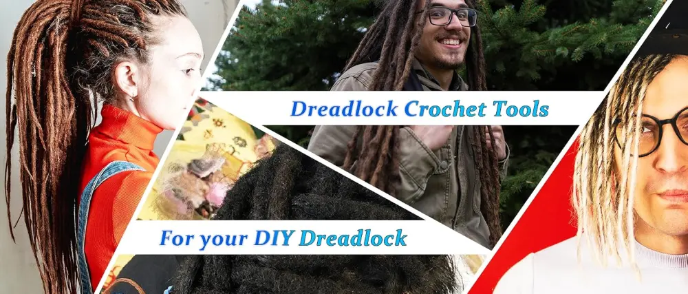 6PCS Dreadlock Crochet Needle for Dreadlocks 0.5mm, Durable Dreadlock Crochet Hooks for Hair with Interlocking Tool, Excellent for Maintaining Real Dread Loc - Dreadlock Crochet Needle for Dreadlocks