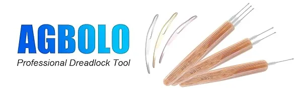 6PCS Dreadlock Crochet Needle for Dreadlocks 0.5mm, Durable Dreadlock Crochet Hooks for Hair with Interlocking Tool, Excellent for Maintaining Real Dread Loc - Professional Dradlock tool