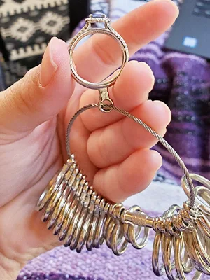 Jewelry Sizers Stainless Iron Ring Sizer Finger Ring Sizing Measuring Tool Ring Sizer Gauge Set Circle Models with Plastic Ring Sizer Belt - Jewelry Sizers Stainless01
