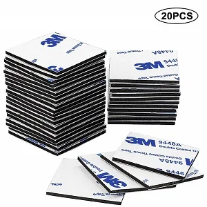 Avando Double Sided Foam Tape Strong Pad Mounting,Black Self-Adhesive Tape Include Square Round and Rectangular(60Pcs) - product information 4