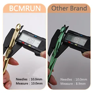 BCMRUN 14 pcs Multicolor Aluminum Crochet Hooks Knitting Needles Craft Yarn 2-10mm  - product information 23