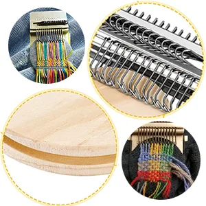Darning Mini Loom Machine, Speedweave Darning Loom Tool Small Weaving Loom Kit Speedweve Darning Tool DIY Darning Machine Weaving Mending Repair Tool for Jeans Socks Clothes (10 Hook) - High Quality