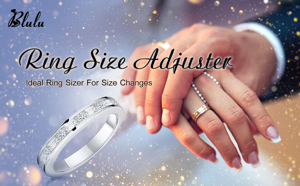 Blulu Ring Size Adjuster Loose Rings Adjuster Invisible Ring Sizer with Clean Cloth for Wide Ring Fixing, 5 Sheets (85 Pieces Totally) Translucent - product information 1