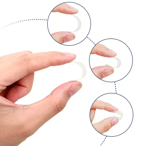 Blulu Ring Size Adjuster Loose Rings Adjuster Invisible Ring Sizer with Clean Cloth for Wide Ring Fixing, 5 Sheets (85 Pieces Totally) Translucent - product information 4