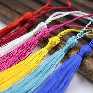 BOROLA 25 Pcs Handmade DIY Tassels 13cm/5 Inch Silky Soft Craft Mini Tassels for DIY Projects, Jewelry Making, Decoration, Bookmarks (Multicolored) - product information 4