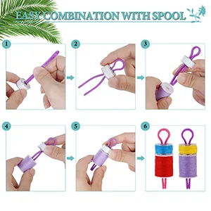Keep Your Bobbin Threads Matched Up with Your Thread SpoolsBobbin Buddies Set of 30-Pack Sewing Machine Quilting Supplies Sewing Products Thread Holder Plastic Bobbin Clips Thread Holders - Procedure