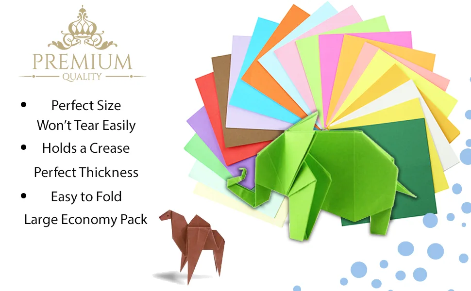 Origami Paper Double Sided Color - 200 Sheets - 20 Colors - 6 Inch Square Easy Fold Paper for Beginner - product information 2