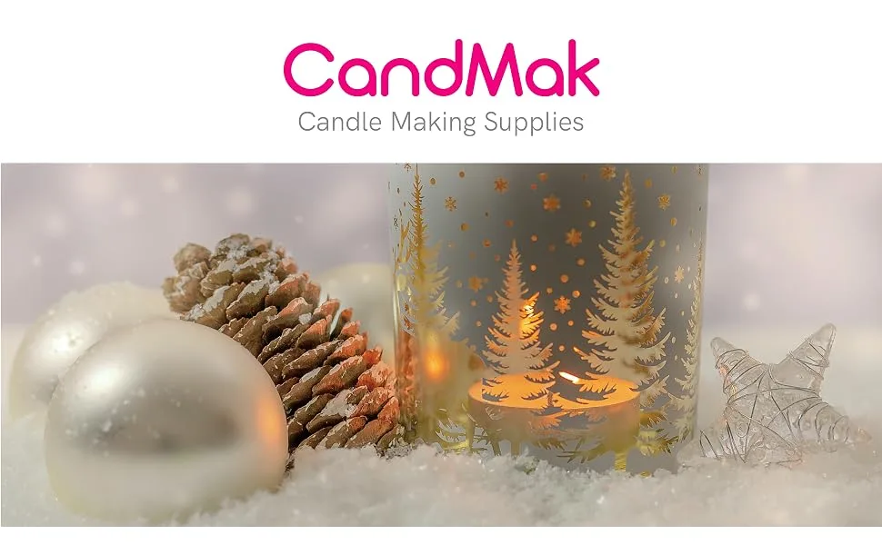CandMak Candle Wick Kit, 60pcs Candle Wicks with Wick Stickers, Wick Holders and Candle Tags for Candle Making (Thick 4"+6"+8") - CandMak