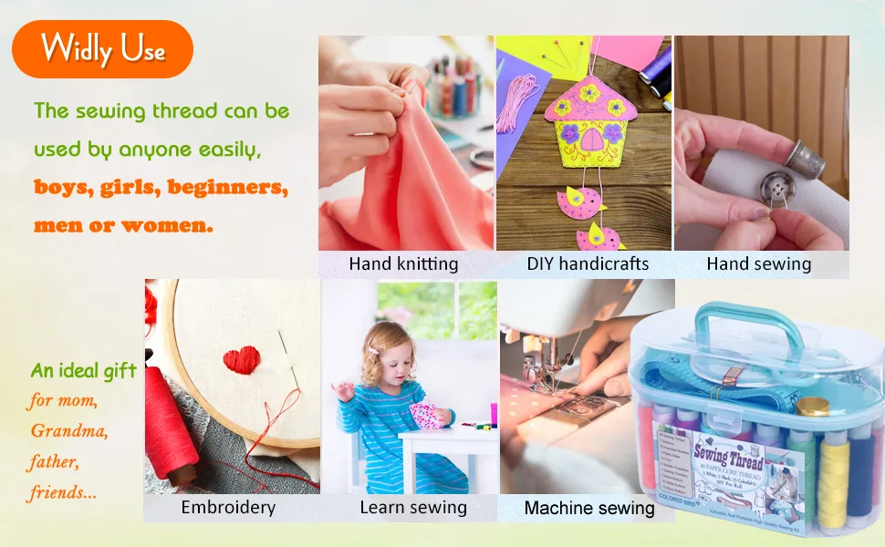 Sewing kit Sewing Thread Sewing Supplies Family Repair Kit Traveler Sewing Project kit DIY Sewing Supplies Organizer - product information 5