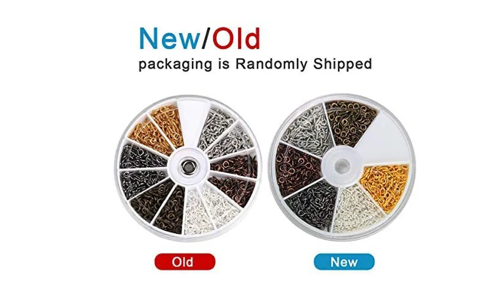 Coolrunner 6 Colors 600-1200Pcs Small Screw Eye Pins, Eye pins Hooks, Eyelets Screw Threaded Silver Clasps Hooks Eye Screws for Jewelry Making (600) - Small Screw Eye Pins