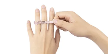 esLife Ring Sizer Measuring Tool Reusable Finger Size Gauge Jewelry Sizing Tool 1-17 USA Rings Size (Pink) Pink 1 pack - esLife