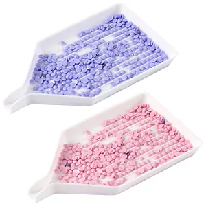 6PCS Plastic Diamond Art Painting Bead Sorting Trays (3.8 x 2.2 Inches), Accessories and Tools for DIY Crafts - FEBSNOW diamond painting trays