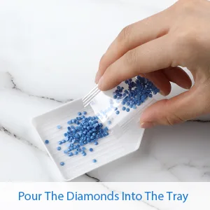 6PCS Plastic Diamond Art Painting Bead Sorting Trays (3.8 x 2.2 Inches), Accessories and Tools for DIY Crafts - FEBSNOW diamond painting trays