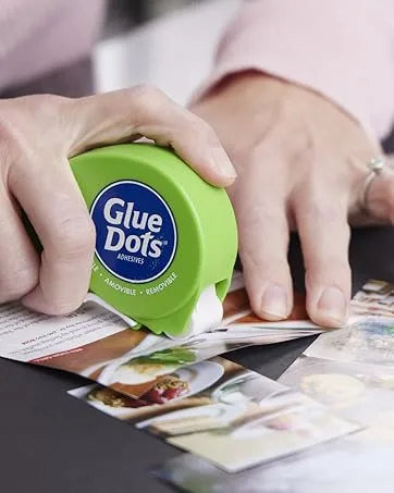 Glue Dots Double-Sided Permanent Micro Dots, 1/8'', Clear, Roll of 325 Micro Dots Roll - Dot N