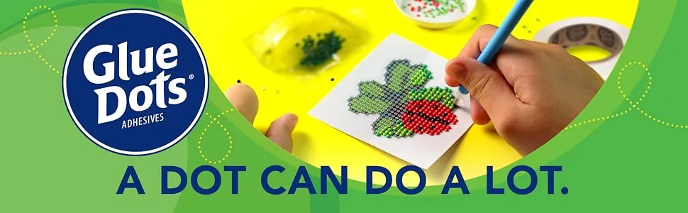 Glue Dots Double-Sided Permanent Micro Dots, 1/8'', Clear, Roll of 325 Micro Dots Roll - Glue Dots Main Banner