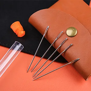 23 PCS Large Eye Sewing Needles, 2.36in Sewing Sharp Needles, Leather Needle Embroidery Thread Needle, Stainless Steel Yarn Knitting Needles with a 3.3in Plastic Bottle - large eye sewing needles