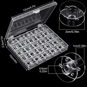 50 Pcs Bobbins, Plastic Bobbins for Brother Sewing Machine, Sewing Bobbins with Bobbin Case, Bobbin for Sin-ger/Bro-Ther, Bobbins for Singer Sewing Machine - bobbins bobbin case brother sewing machine accessories bobbins for brother sewing machine bobbin