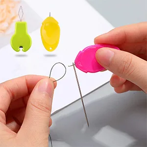 Needle Threaders Tool Set 19 in 1 for Hand Sewing, Sewing Machine, DIY (5 Pcs Gourd Shaped Threaders + 5 Pcs Thumb Shaped Threaders + 2 Pcs Drawstring Threaders + 2 Pcs Seam Rippers + 5Pcs Needles) Gourd Shape+Thumb Shape - Design
