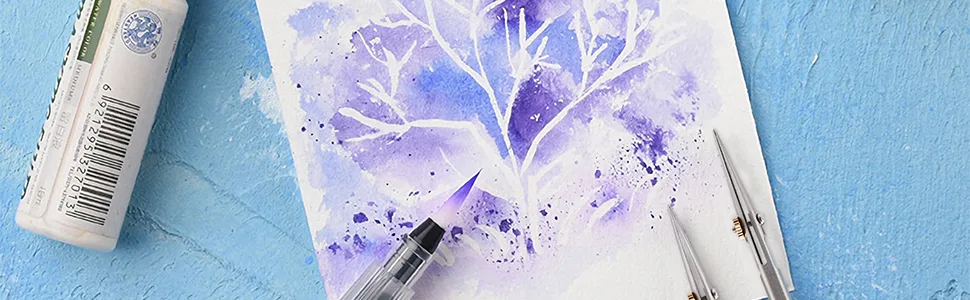 LOONENG Ruling Pen for Masking Fluid, Designed for Cartography, Calligraphy, Fine Line Drawing and Technical Drawings, Suitable for Use with Masking Fluid, Drawing Ink, Indian Ink and Gouache Black - Ruling Pen for Masking Fluid