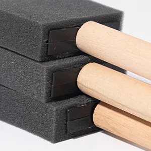 Mister Rui-Foam Paint Brushes, 2 Inch Sponge Brushes 16 Pack, Poly-Foam brush set, Sponge brushes for painting and cleaning - foam paint brushes