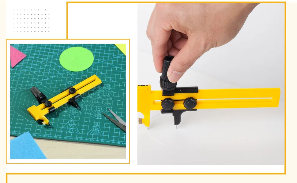 Mr. Pen- Compass Circle Cutter, 6.25In, Circle Cutter, Fabric Circle Cutter, Circle Cutter for Paper Crafts, Compass Cutter, Circular Cutter, Cutting Compass, Circle Cutter for Fabric - Compass Circle Cutter, 6.25In, Circle Cutter, Fabric Circle Cutter, Circle Cutter for Paper Crafts