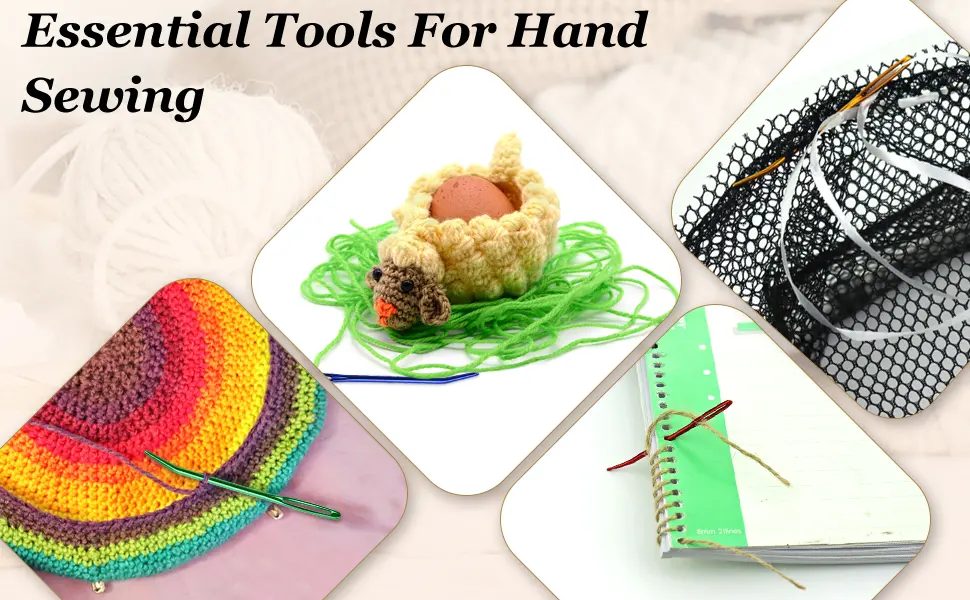Yarn Needle with Big Eye Bent in Box for Tapestry,Sewing Wool ,Weaving,Darning - Bent Yarn Needle with Big Eye