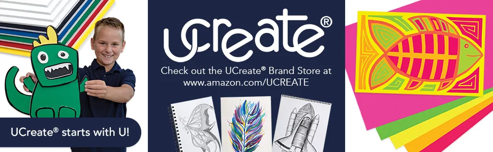 Pacon UCreate Tracing Pad, White, 9" x 12", 40 Sheets - UCreate Banner