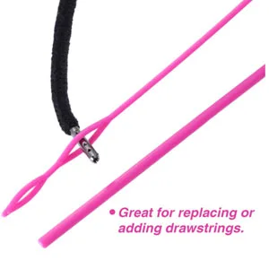 10 Pieces Drawstring Cords with Easy Threaders, Hoodie String Replacement with Pink Flexible Drawstring Threaders for Pants Sweatpants Hoodies Jackets Shoes (5 Black & 5 White) - Drawstring hoodie string replacement drawstring cord drawstring threader drawstring replacement