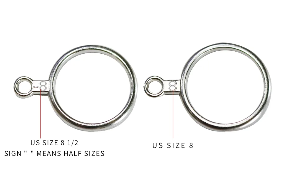PHYHOO Ring Sizer Measuring Tool Set Metal Finger Sizing Gauge Rings Measurement Women Men Wedding Jewelry Tool US Size 0-13 with Half Size - US SIZE