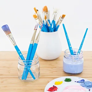 Princeton 3750 Select Decorative Paint Brush Golden Synthetic Hair Filbert Grainer Size 1/8" - Brushes in Jar