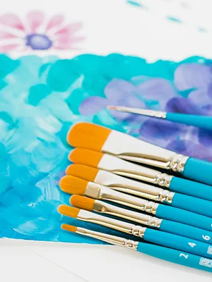 Princeton 3750 Select Decorative Paint Brush Golden Synthetic Hair Filbert Grainer Size 1/8" - Select